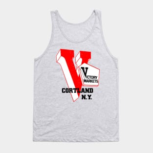 Victory Market Former Cortland NY Grocery Store Logo Tank Top